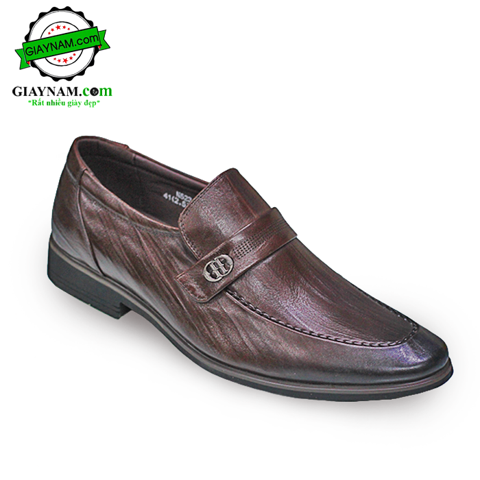 Giày lười công sở nhập khẩu thương hiệu Sdroun Màu Nâu Mã:GL52328N