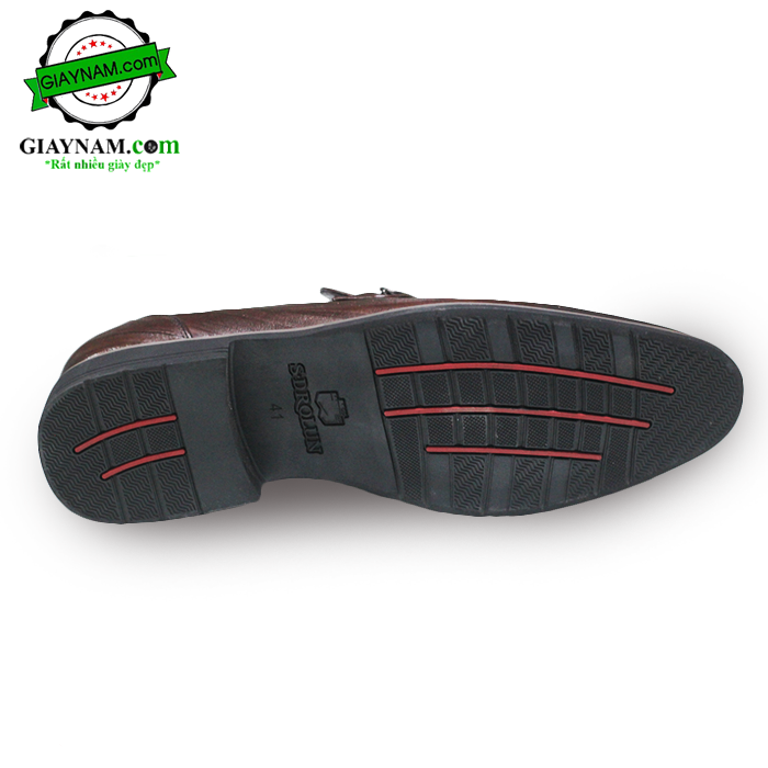 Giày lười công sở nhập khẩu thương hiệu Sdroun Màu Nâu Mã:GL52328N2