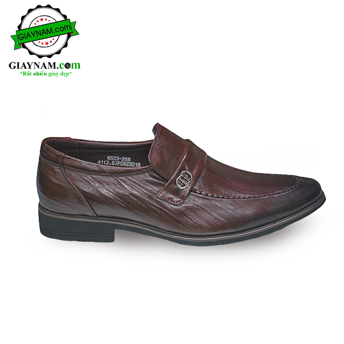 Giày lười công sở nhập khẩu thương hiệu Sdroun Màu Nâu Mã:GL52328N4