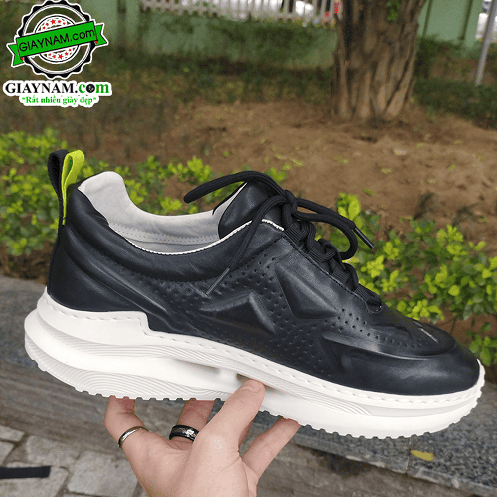 Giày buộc dây phong cách thể thao cao cấp màu đen Mã: BD23001D1