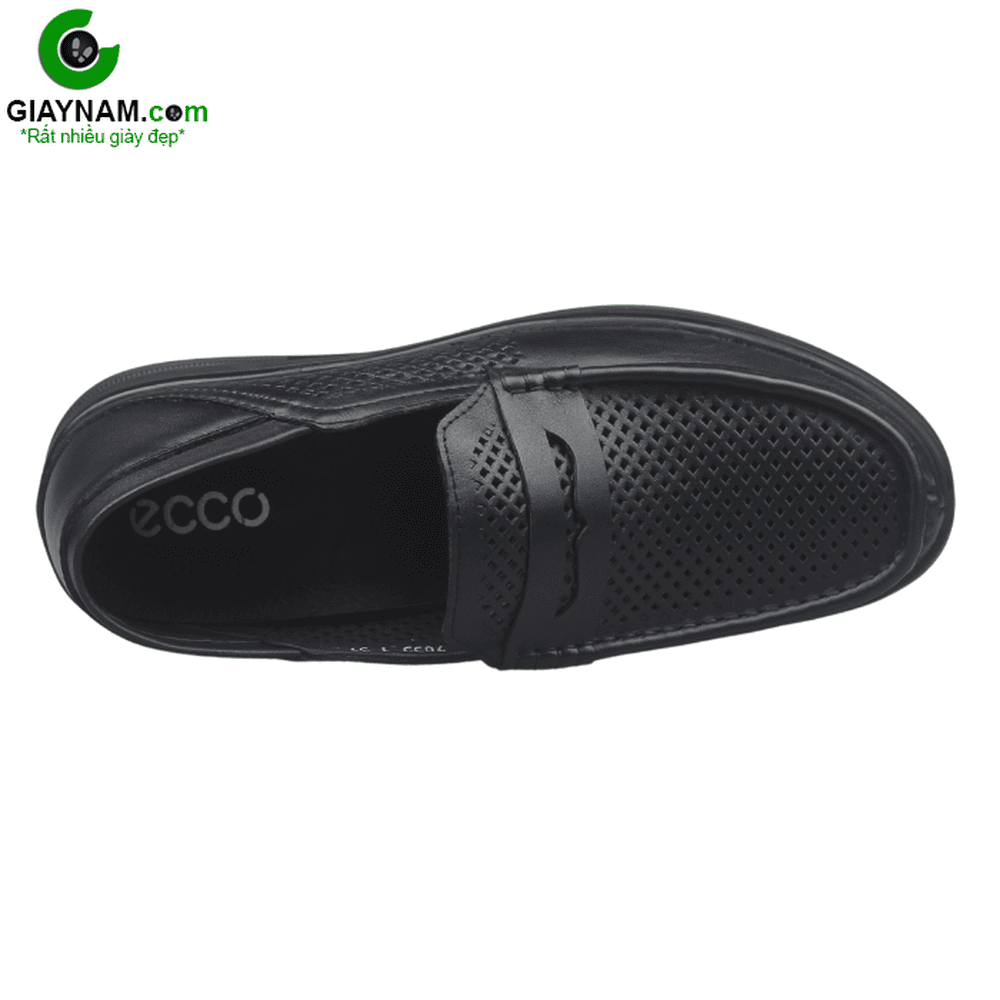 Mua Giày lười của nam da thật thương hiệu Ecco cao cấp màu đen trơn đơn  giản giá rẻ nhất | TecKi.Vn