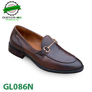 Giày lười công sở thương hiệu POLO Màu Nâu Mã:GL086N