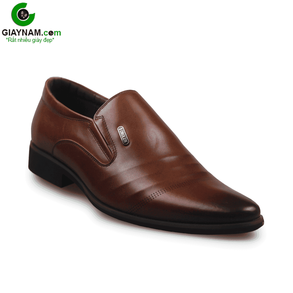 Giày lười công sở SDrolun màu nâu vàng bò mới nhất 2025 mã GL21817N