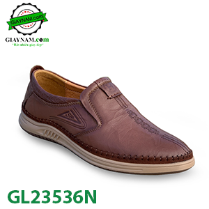 Giày mọi nam Mã: GL23536N da bò nhập khẩu mới nhất năm 2024