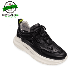 Giày buộc dây phong cách thể thao cao cấp màu đen Mã: BD23001D